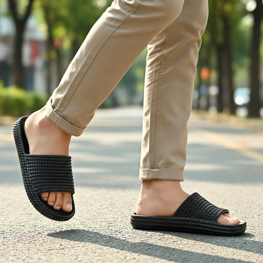 خرید آنلاین دمپایی زنانه پاپا مدل بافتی کد 01